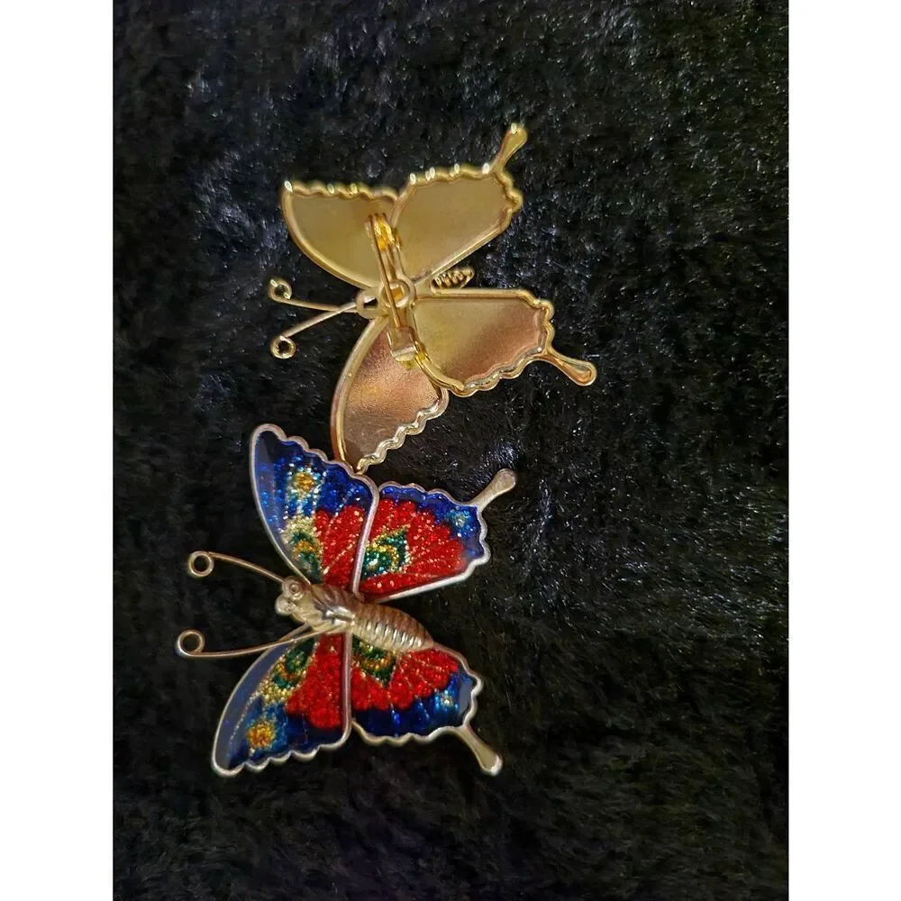 One Vintage butterfly 🦋 mosaic pattern brooch